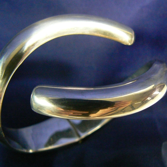 Vintage Modern Designer SiGi Paneda Tasco 256 sterling silver 925 cuff bracelet - Picture 7 of 11